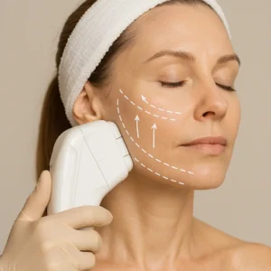 Woman having HI-FU to reduce wrinkles call LA LIPO Crewe Now!