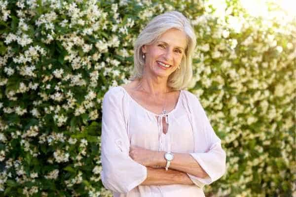 Older woman happy with urinary incontinence treatment Crewe