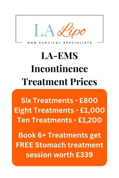 LA-EMS Incontinence Treatment Prices Crewe